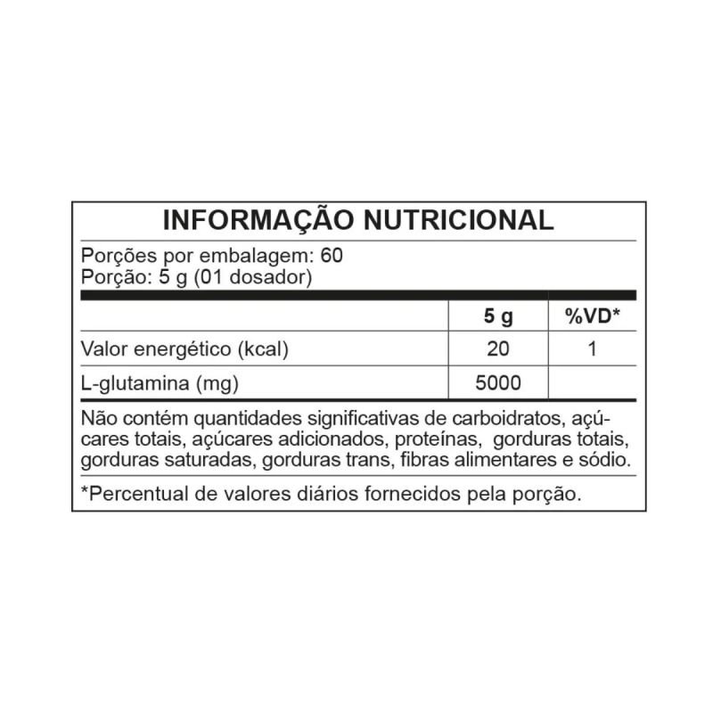 Glutamina 100% Pura 300g Nutrata