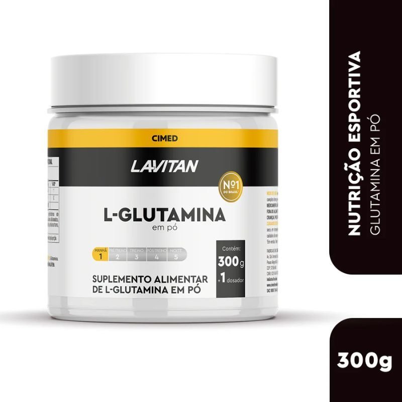 Glutamina 100% pura 300g Cimed 