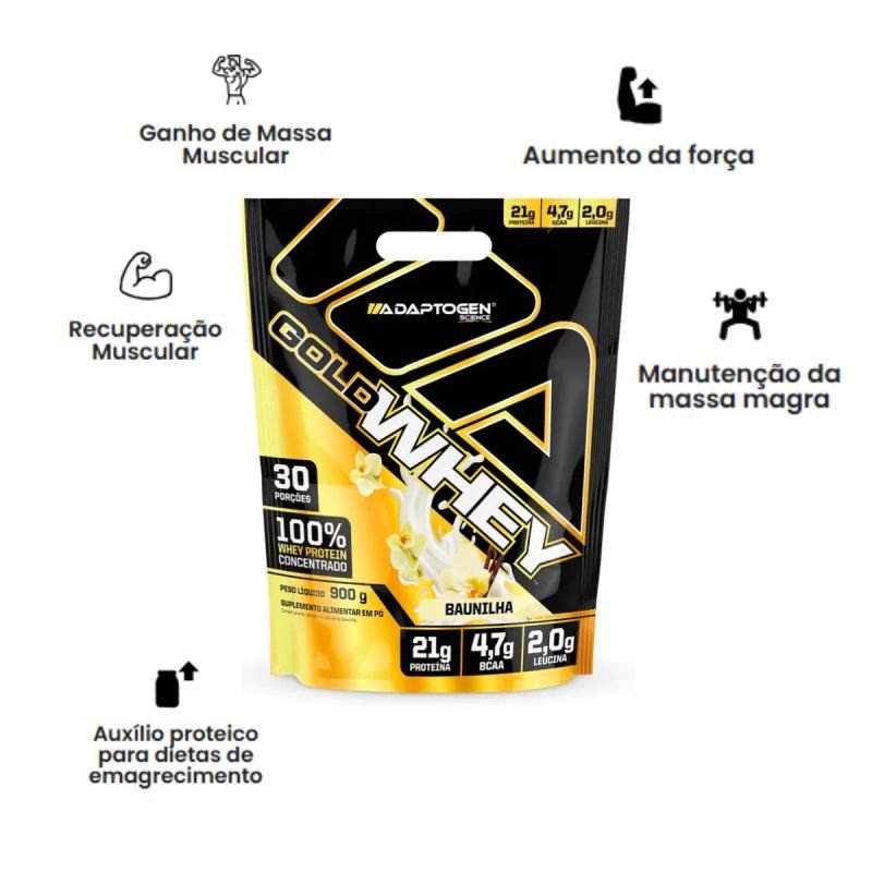 GOLD WHEY ADAPTOGEN VANILLA 900G