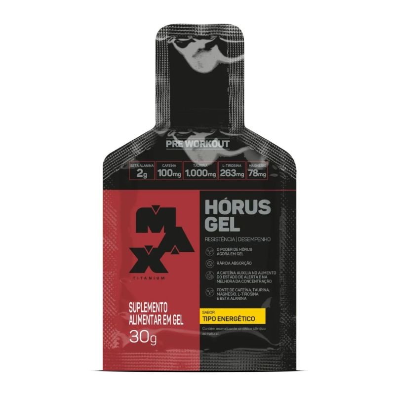 Hórus Gel sachê 30g sabor Tipo energético Max Titanium