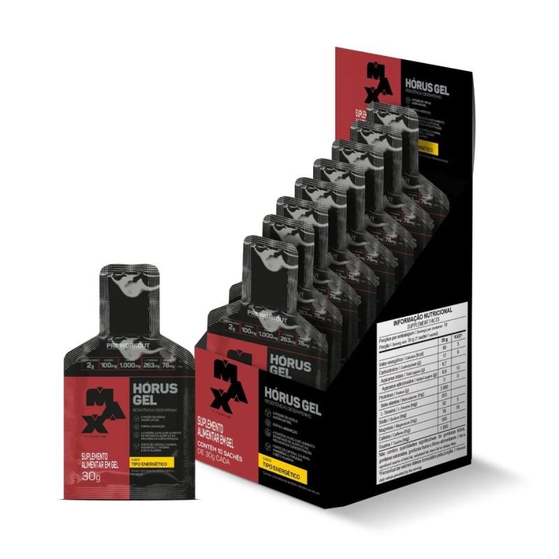Hórus Gel sachê 30g sabor Tipo energético Max Titanium