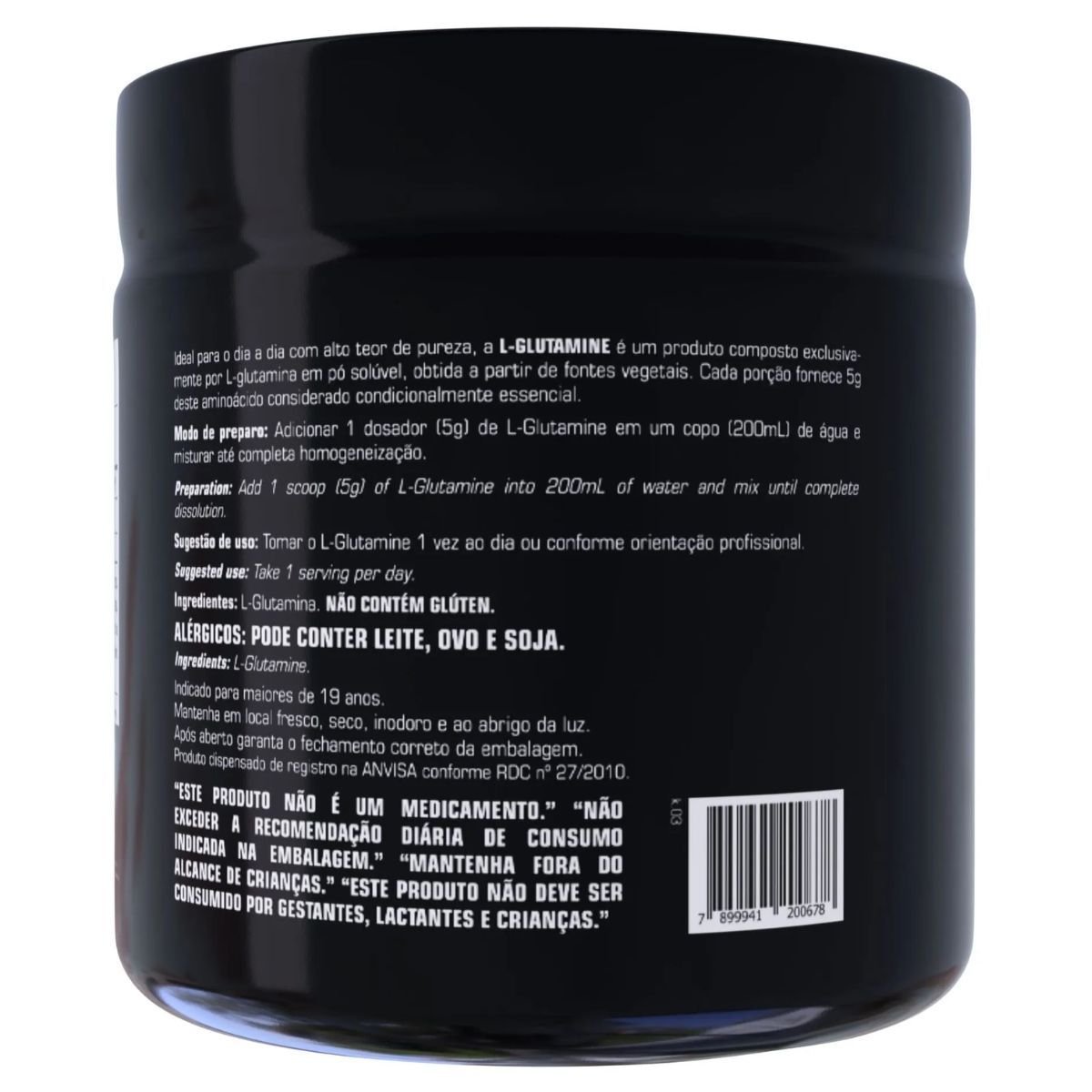 L-GLUTAMINE 120 G - SEM SABOR