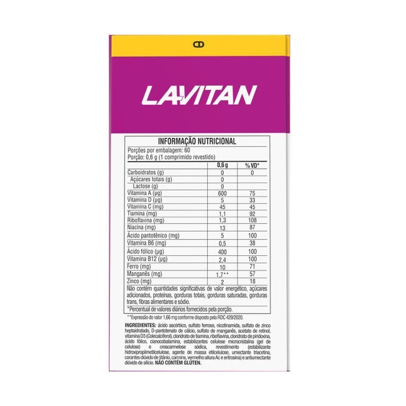 Lavitan A-Z Mulher 60 Comprimidos Cimed