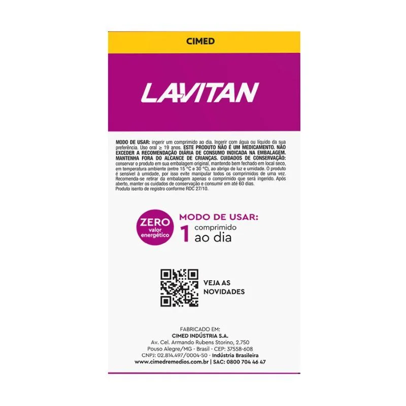 Lavitan A-Z Mulher 60 Comprimidos Cimed