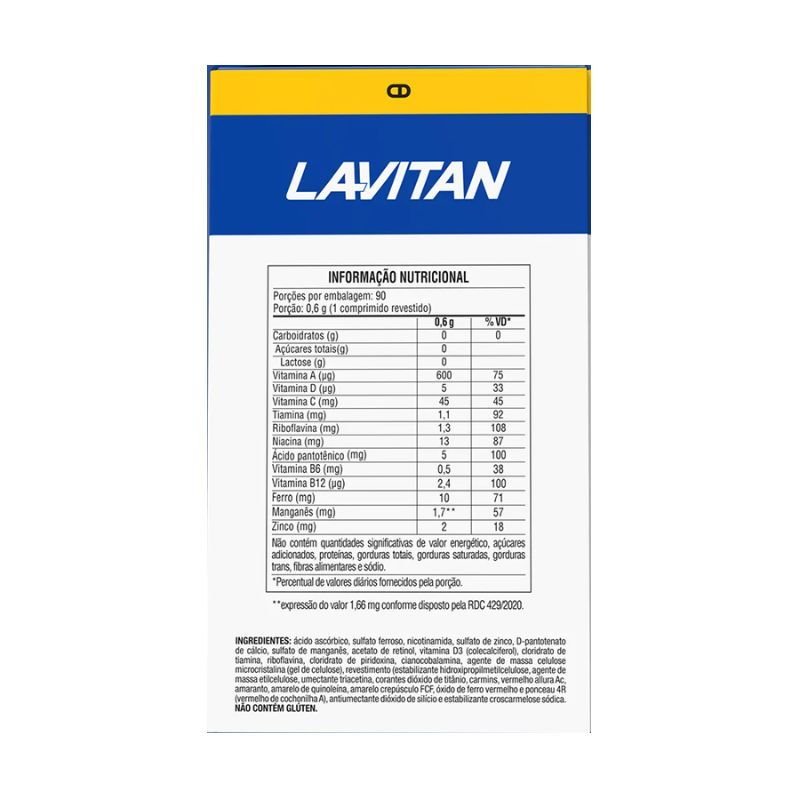 Lavitan A-Z Original 90 Comprimidos