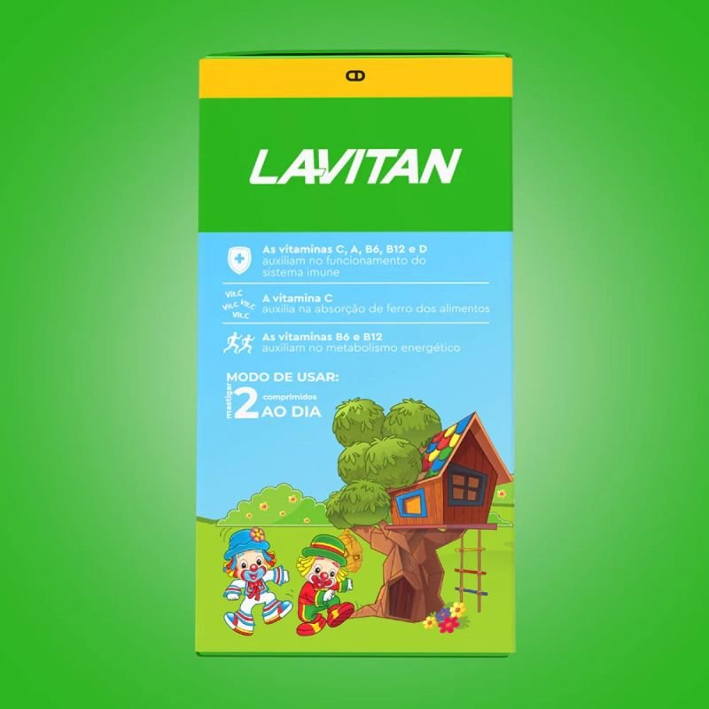 LAVITAN KIDS 60CP LARANJA, UVA, LIMAO