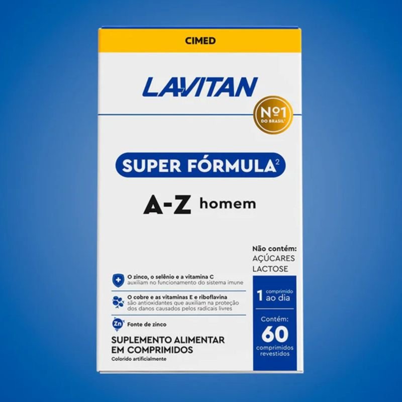 Lavitan Super Fórmula A-Z Homem 60 Cápsulas Cimed