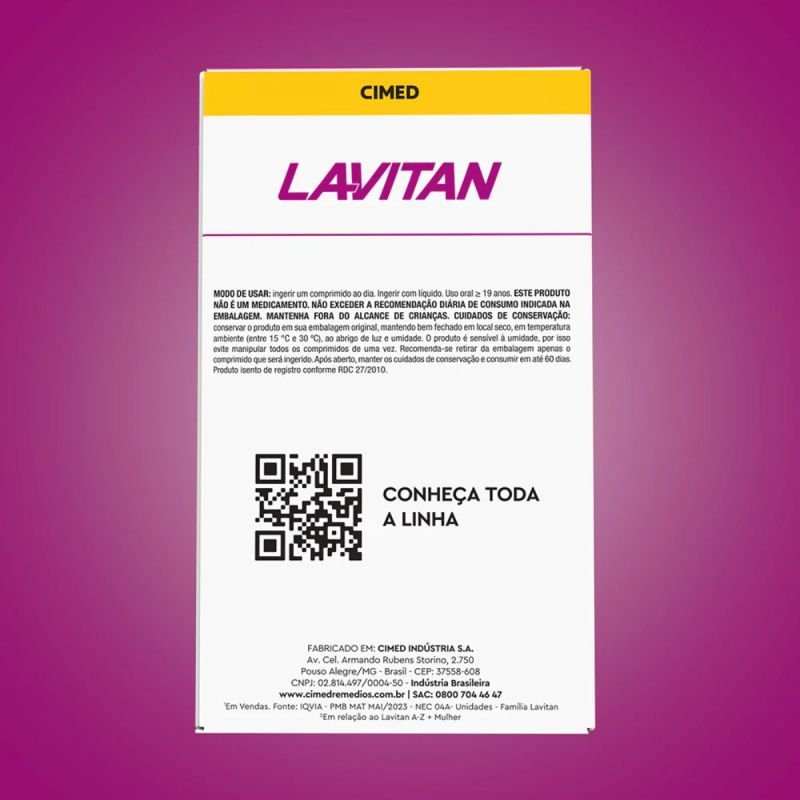 Lavitan A-Z + Mulher 60 comprimidos