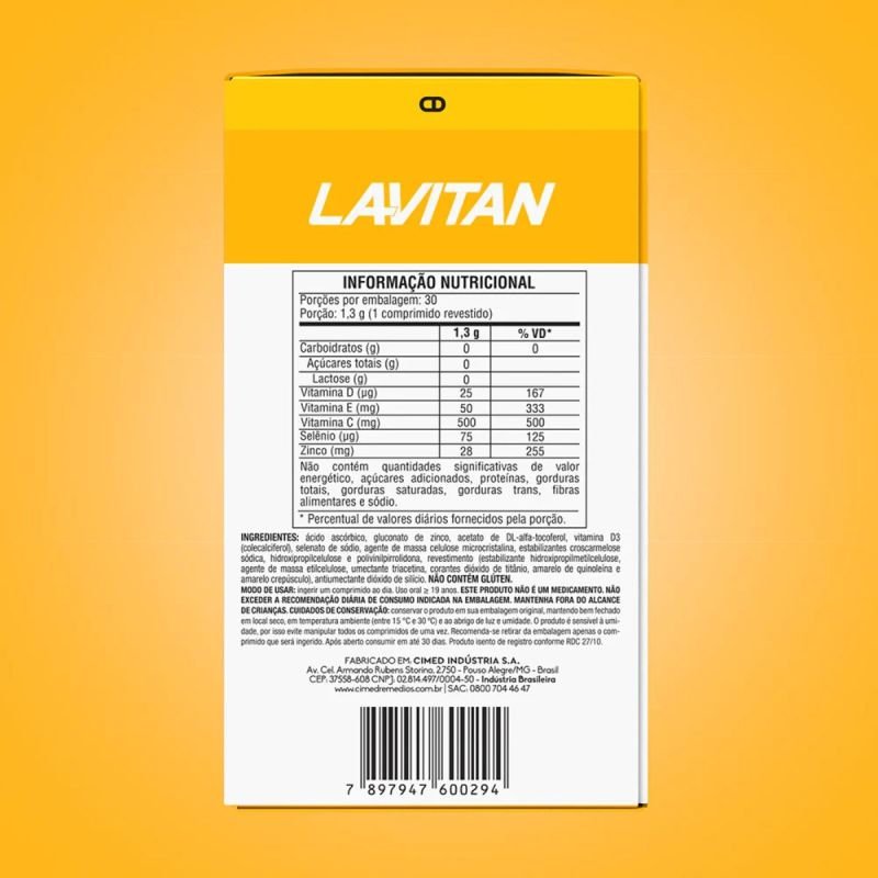 Lavitan Imunidade CDZSE 30 comprimidos
