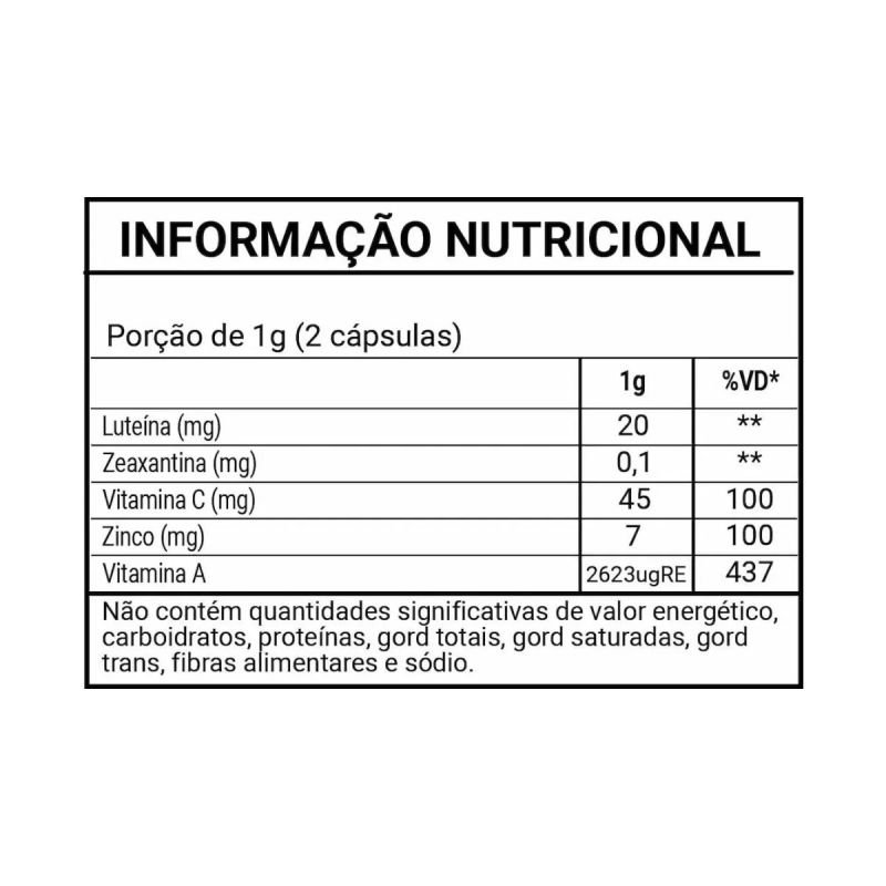 LUTEINA + ZEAXANTINA 60CAPS 400MG LINHO LEV