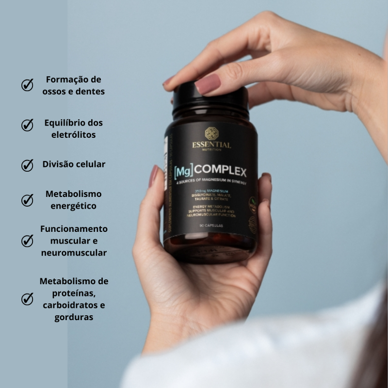 Magnésio complex 90 cápsulas Essential