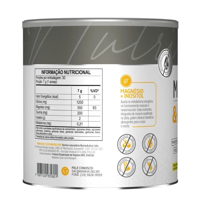 Magnésio & Inositol sabor Abacaxi com Hortelã 210g Bodyaction