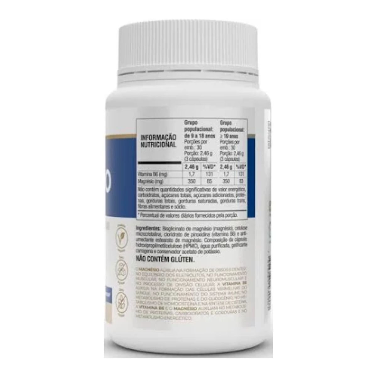 Magnésio Plus 690mg 90 capsúlas Vitafor