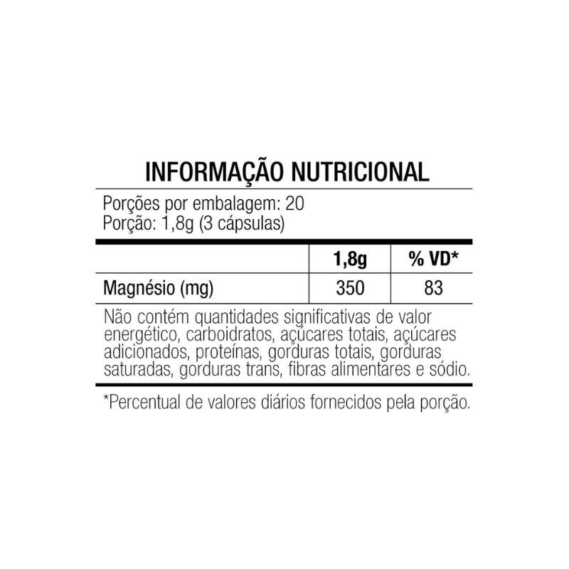 Magnésio Quelato Chamel 60 Cápsulas