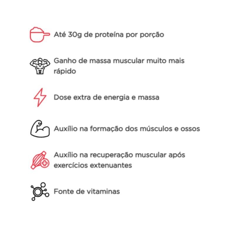 Mass 1700 sabor Baunilha 1,4kg Max Titanium