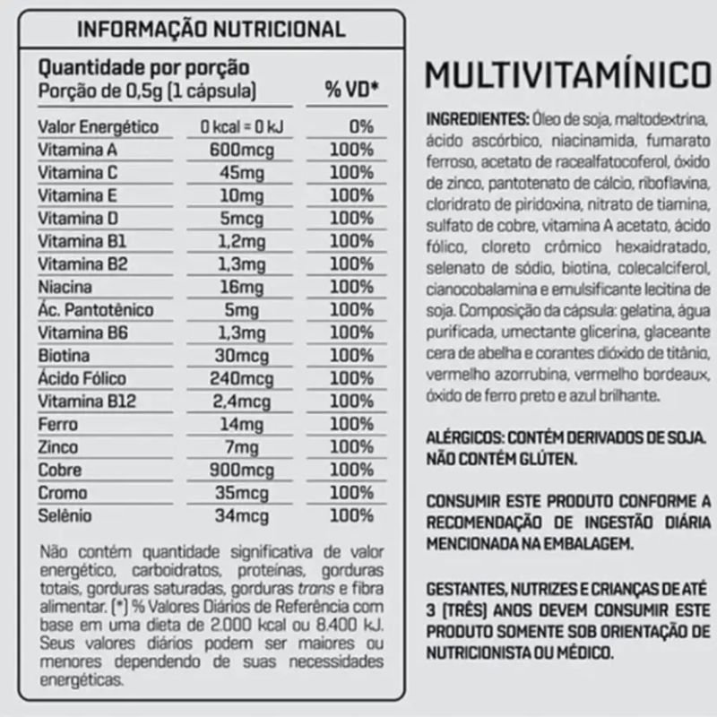 Multivitamínico 30 cápsulas DUX Human Health
