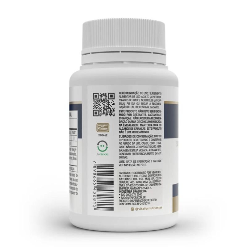 NAC N-ACETIL- L-CISTEINA 30CPS 750MG VITAFOR LOTE: 0091623