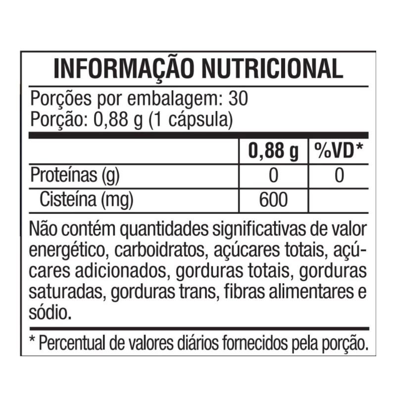 NAC N-ACETIL- L-CISTEINA 30CPS 750MG VITAFOR LOTE: 0091623