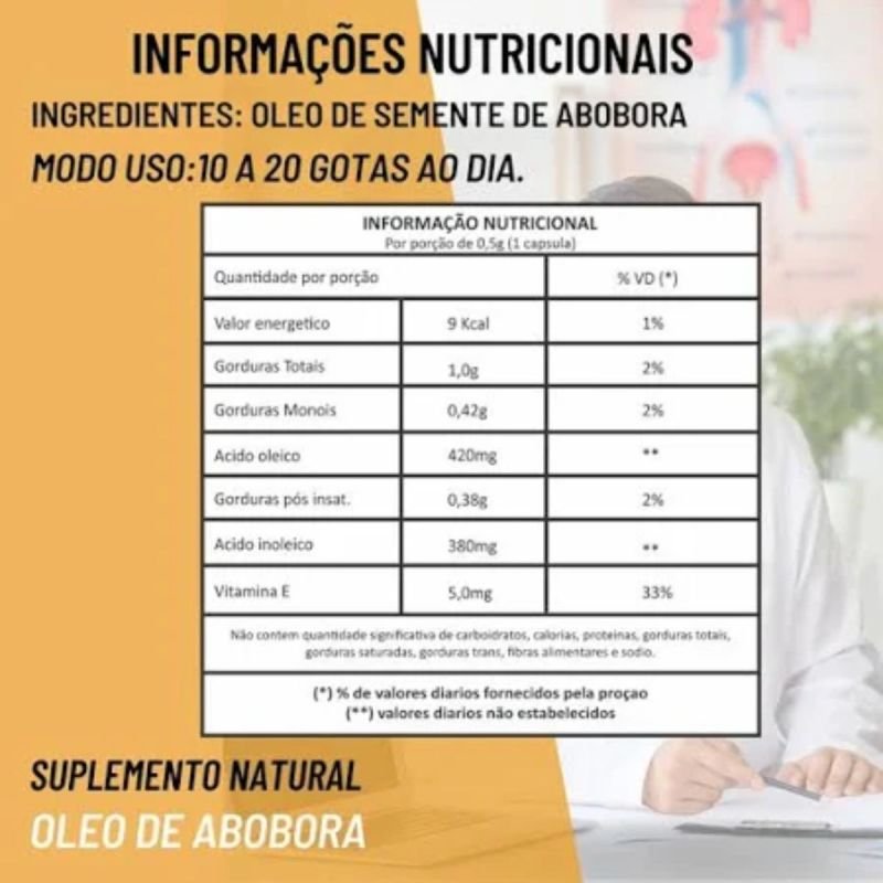 OLEO DE ABOBORA 30ML MELFORT 