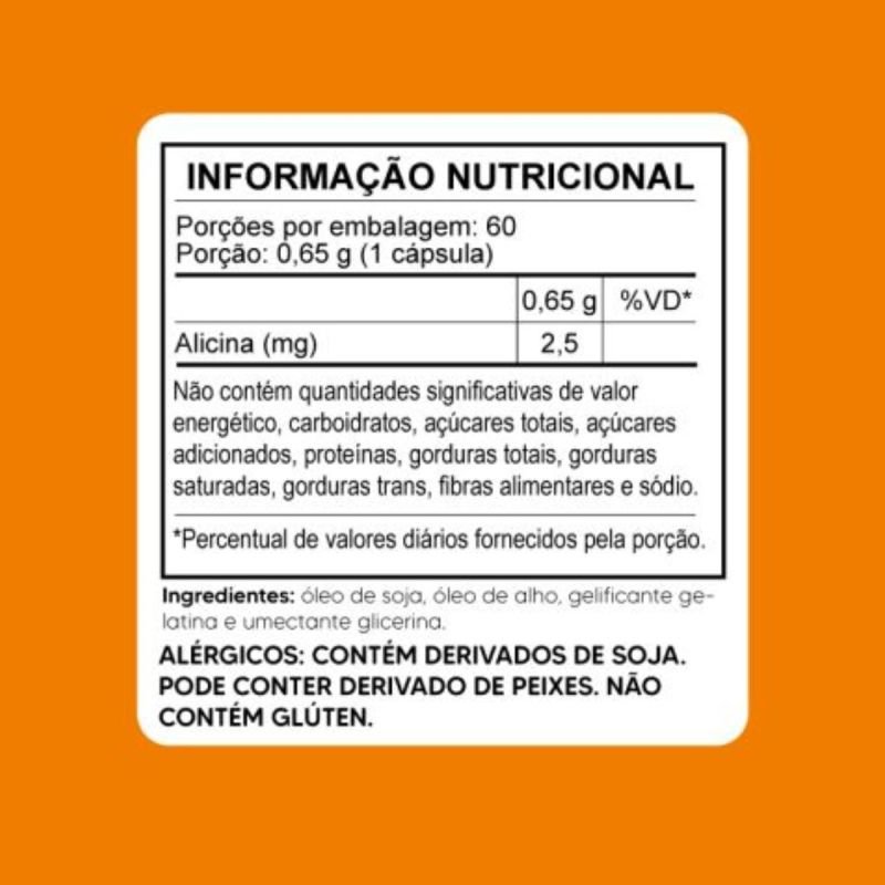 OLEO DE ALHO DES FR X 60 CAPSULAS SOFTGEL TIARAJU