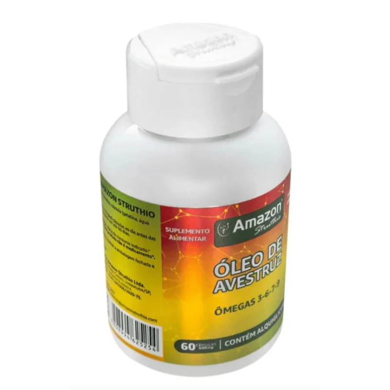OLEO DE AVESTRUZ EM 60 CAPSULAS 70 GR
