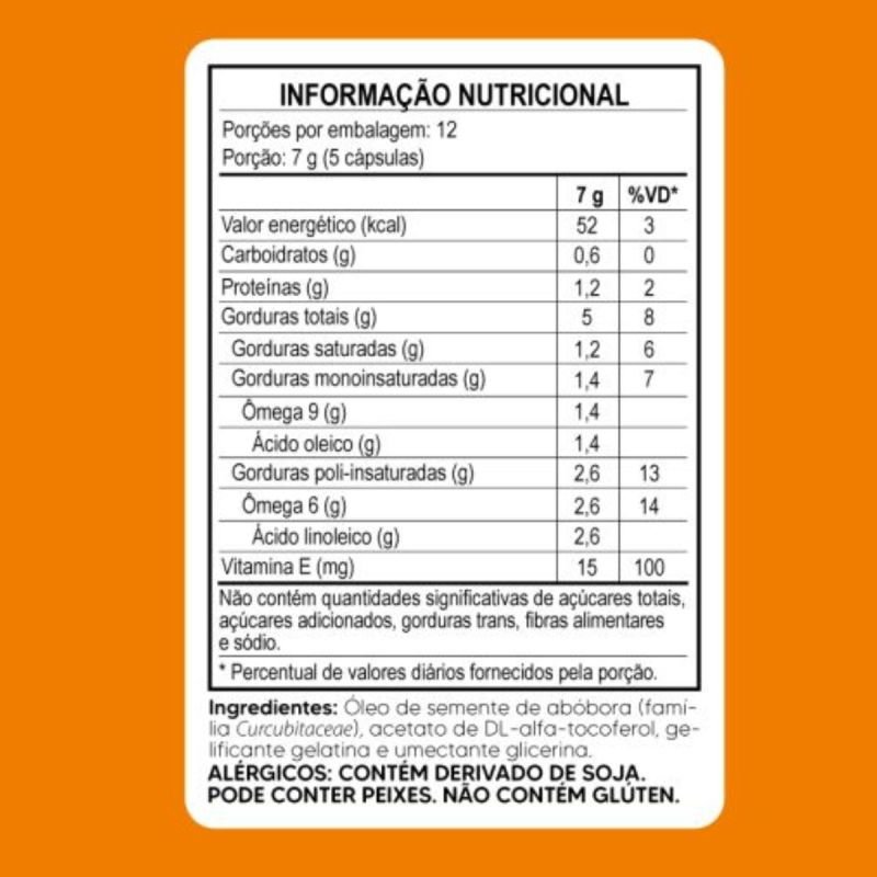 OLEO DE SEMENTE DE ABOBORA 30CAPSULAS TIARAJU