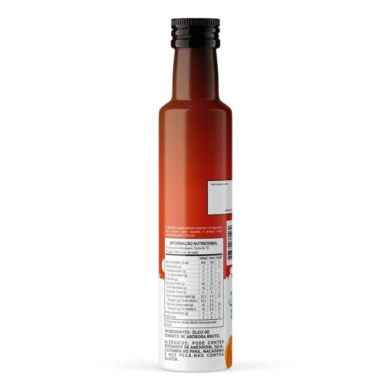 OLEO DE SEMENTE DE ABOBORA 250 ML
