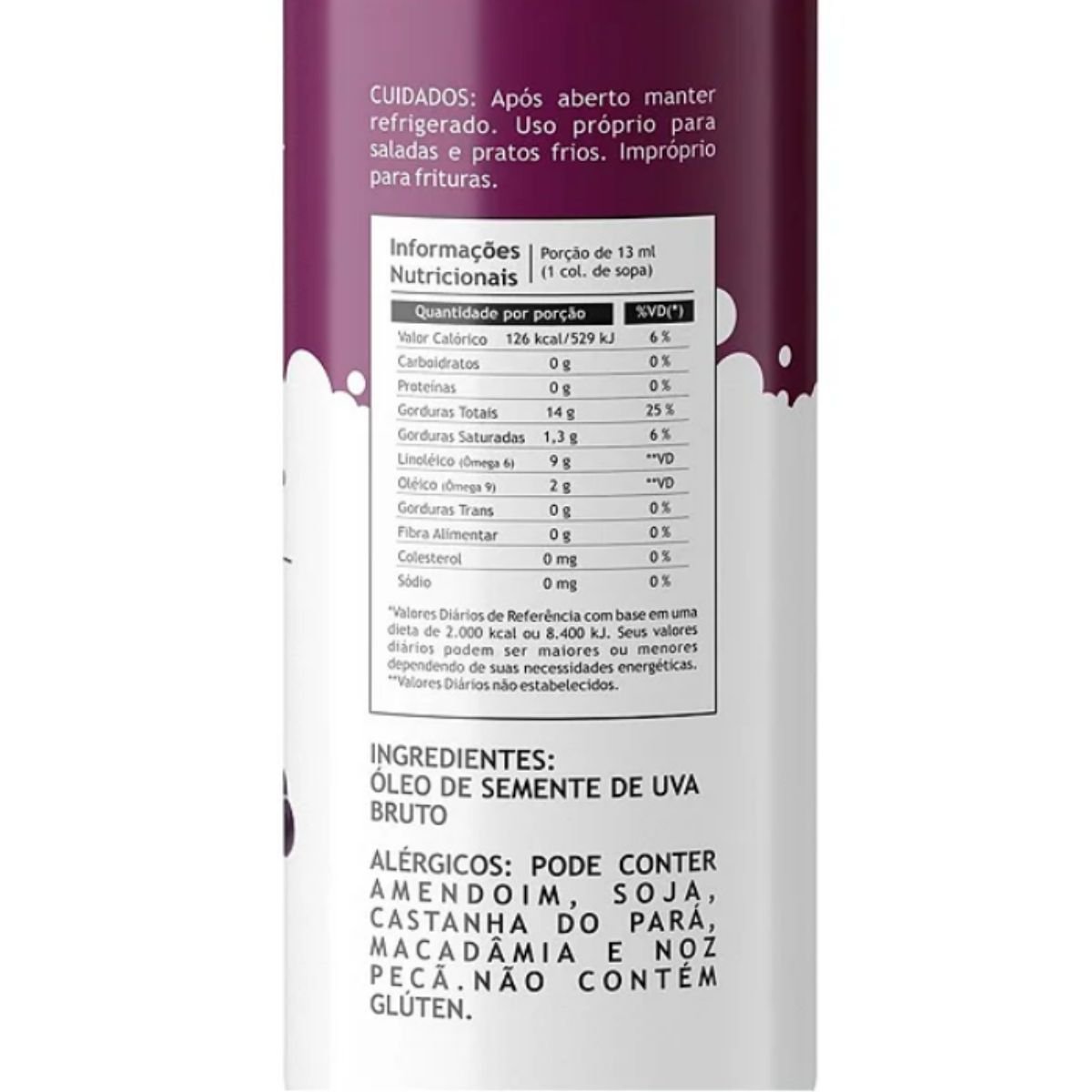 Óleo de Semente de Uva Pazze 250ml