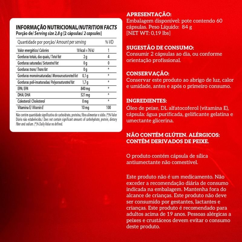 Ômega 3 60 cápsulas Integralmedica