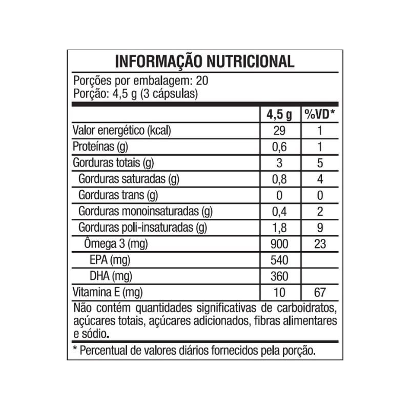 Ômega 3 EPA DHA 60 Cápsulas Vitafor