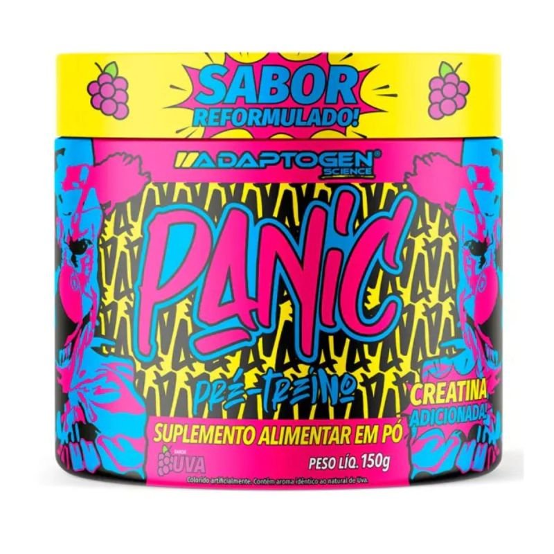 Panic Pré Treino sabor Uva 150g Adaptogen