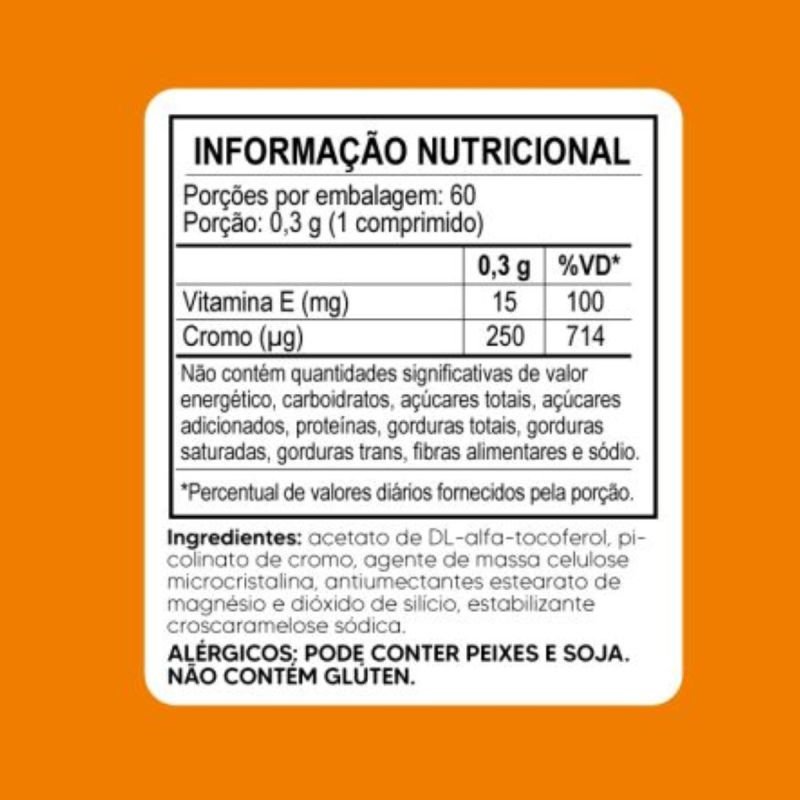 CROMO 250 MCG 60 COMP TIARAJU