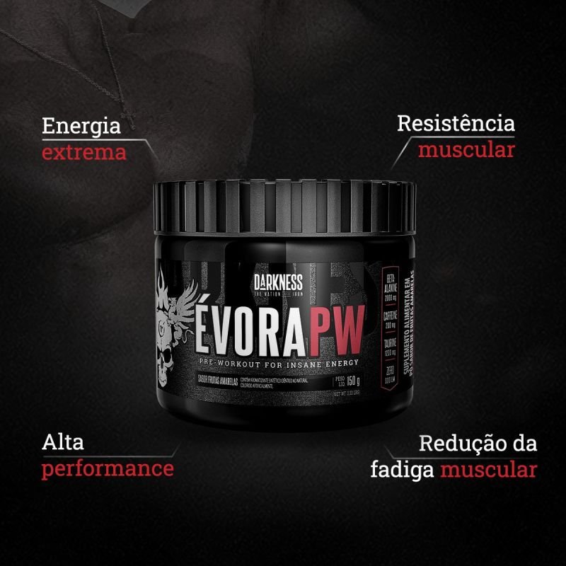 PRÉ TREINO EVORA DARKNESS FRUTAS AMARELAS 150G