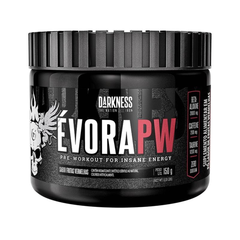 PRE TREINO EVORA DARKNESS FRUTAS VERMELHAS 150G INTEGRALMEDICA