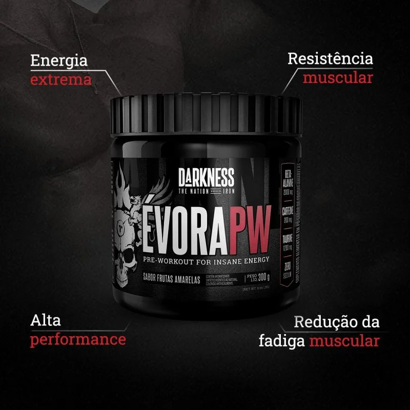 EVORA FRUTAS VERMELHAS DARKNESS 300G INTEGRALMEDICA