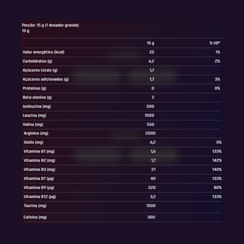 PRE WORKOUT ORIGINAL 300G - MACA VERDE