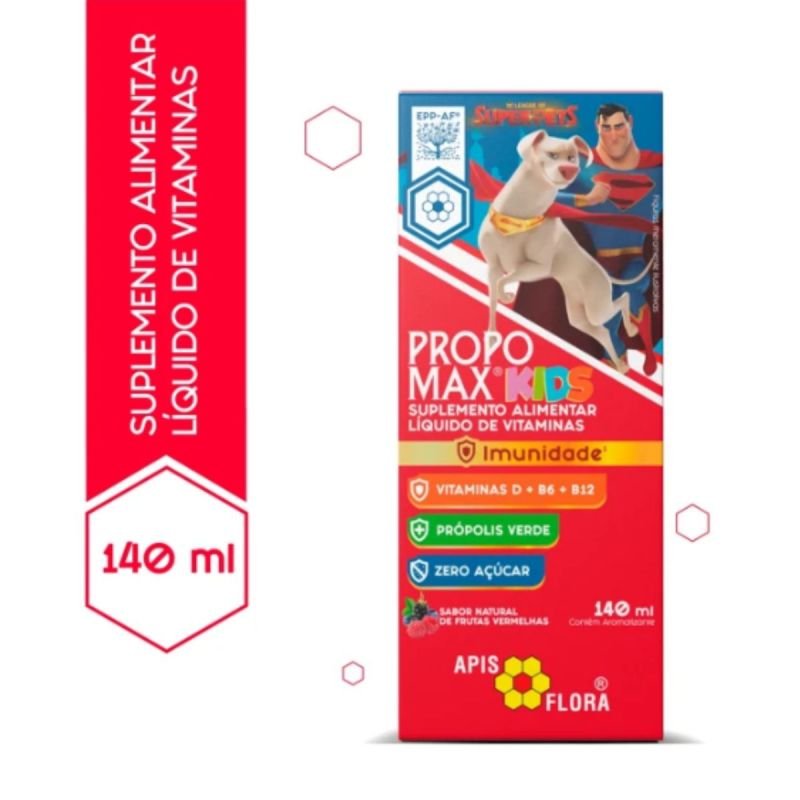 PROPOMAX KIDS 140ML FRUTAS VERMELHAS APISFLORA LOTE: 33000122
