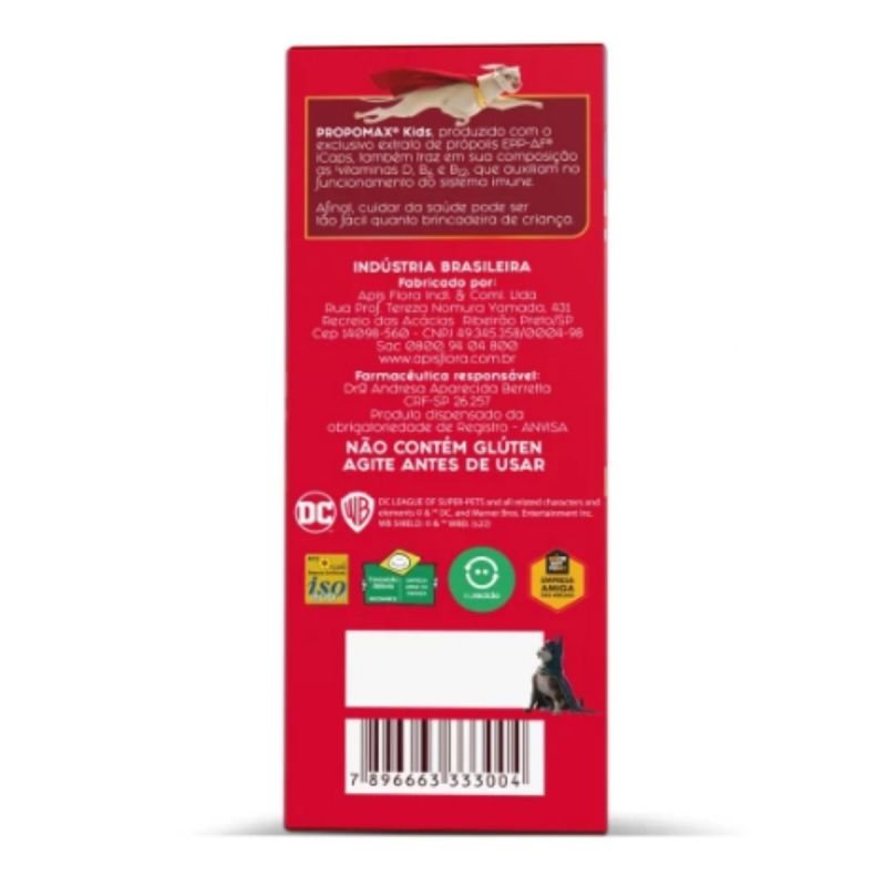 PROPOMAX KIDS 140ML FRUTAS VERMELHAS APISFLORA LOTE: 33000122
