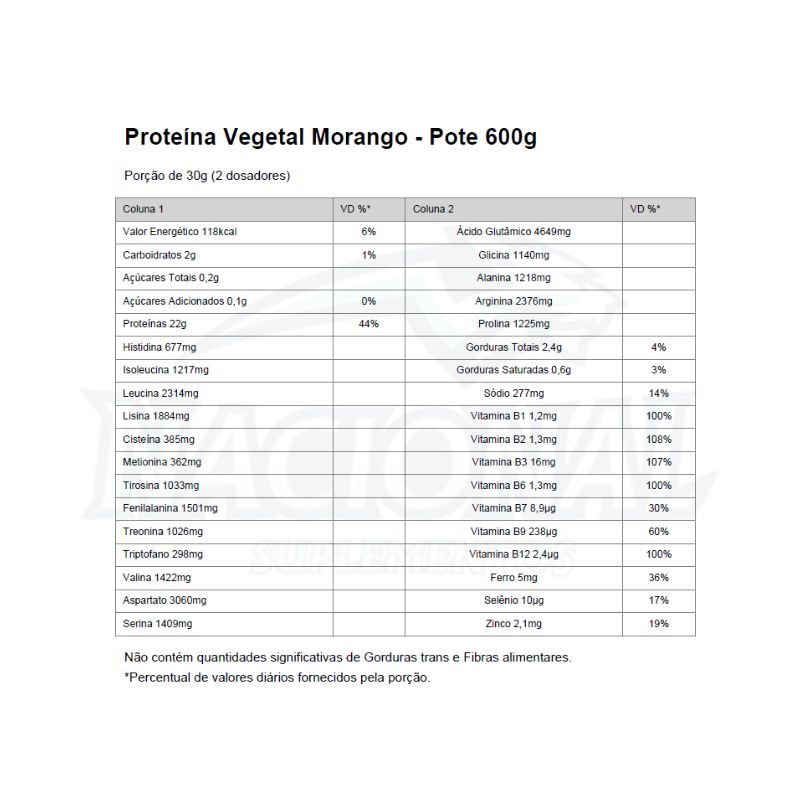 Proteina Vegetal sabor Morango 600g Eat Clean