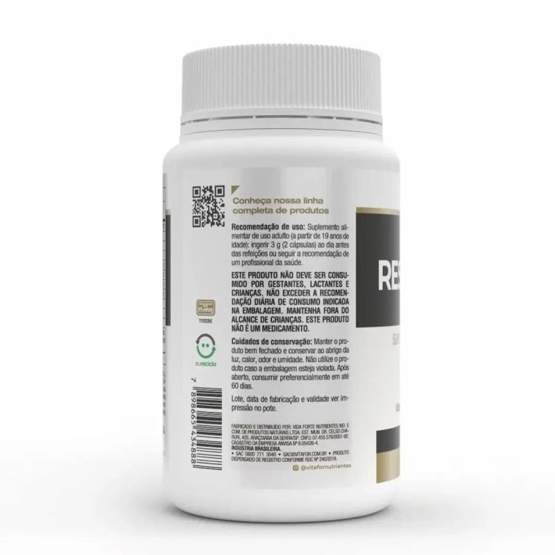 RESVERATROL PLUS 60CPS 1G VITAFOR LOTE: 0011124