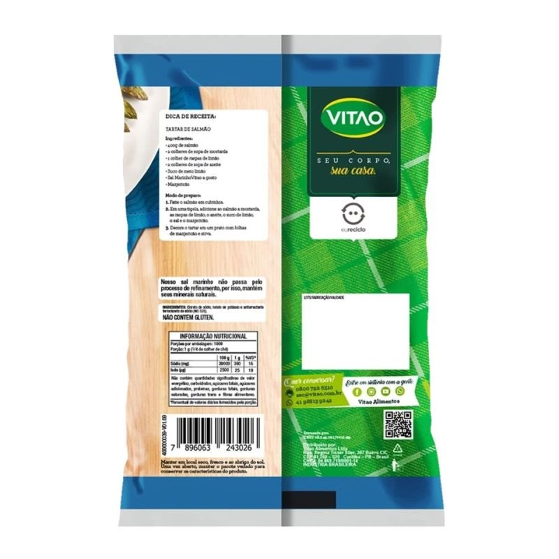 Sal Marinho 1Kg - Vitao