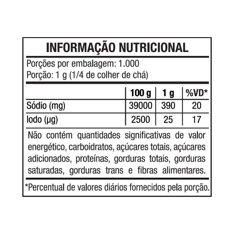 Sal Marinho 1Kg - Vitao