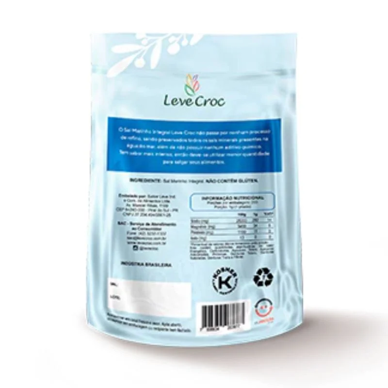 Sal Marinho Integral 250g Leve Crock