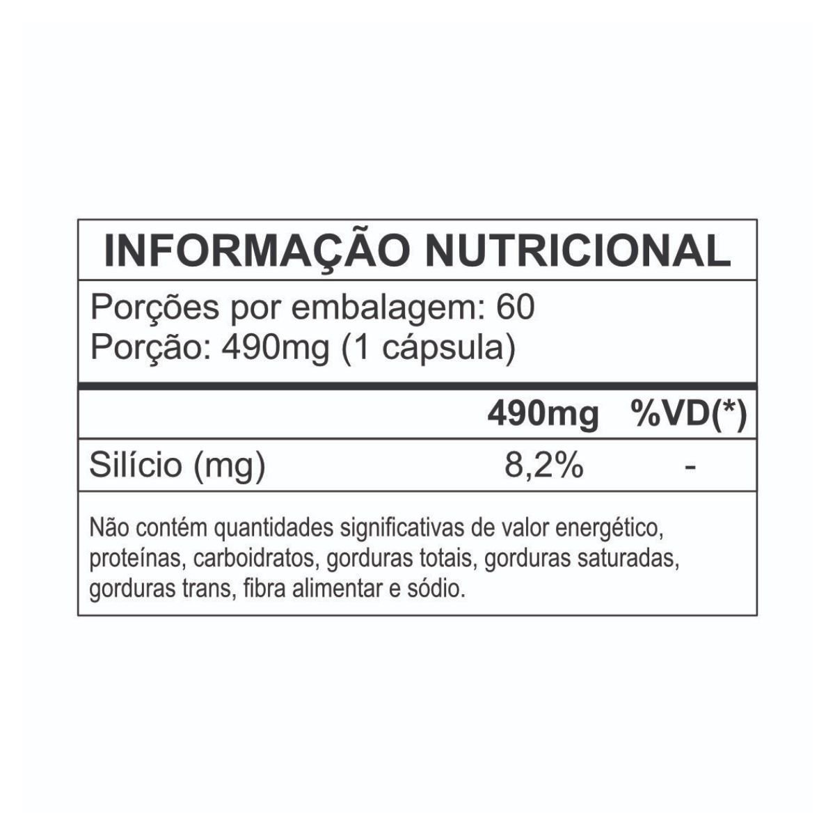 Silício Orgânico 450mg 60 capsúlas Muwiz