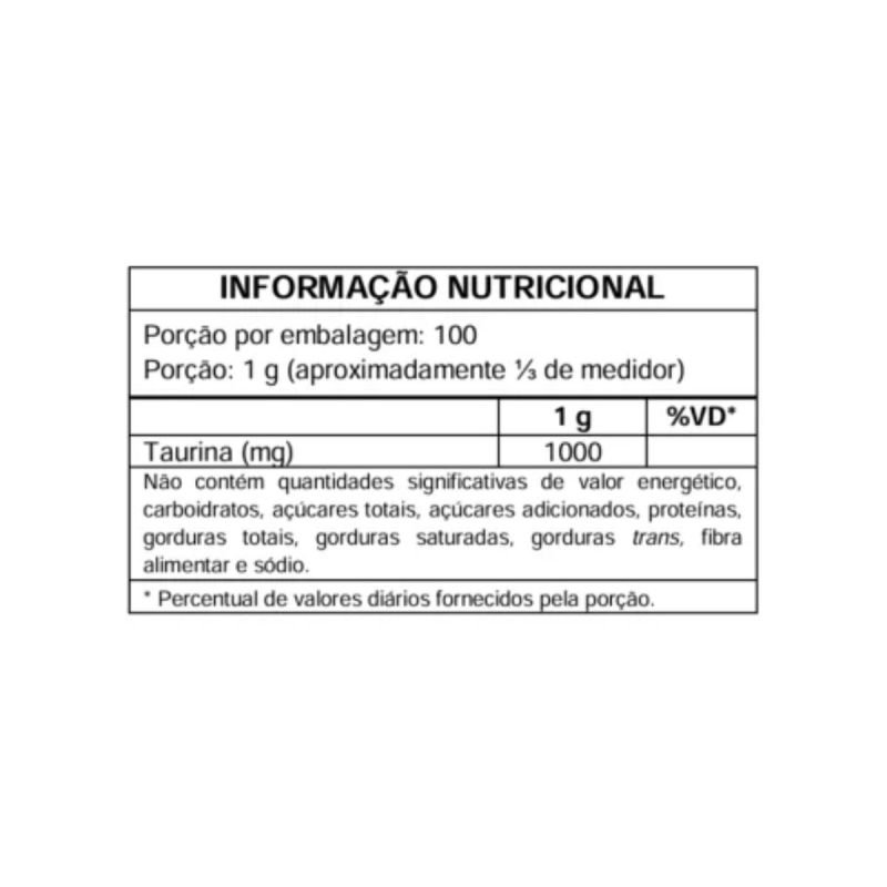Taurina 100% pura 100g Absolut Nutrition