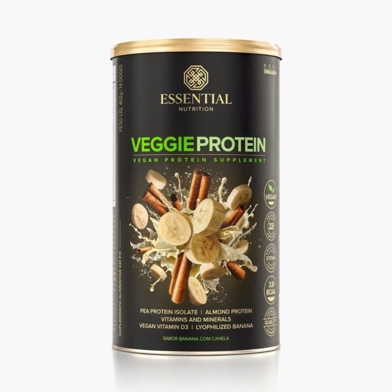 VEGGIE BANANA COM CANELA LATA 462G/14DS ESSENTIAL