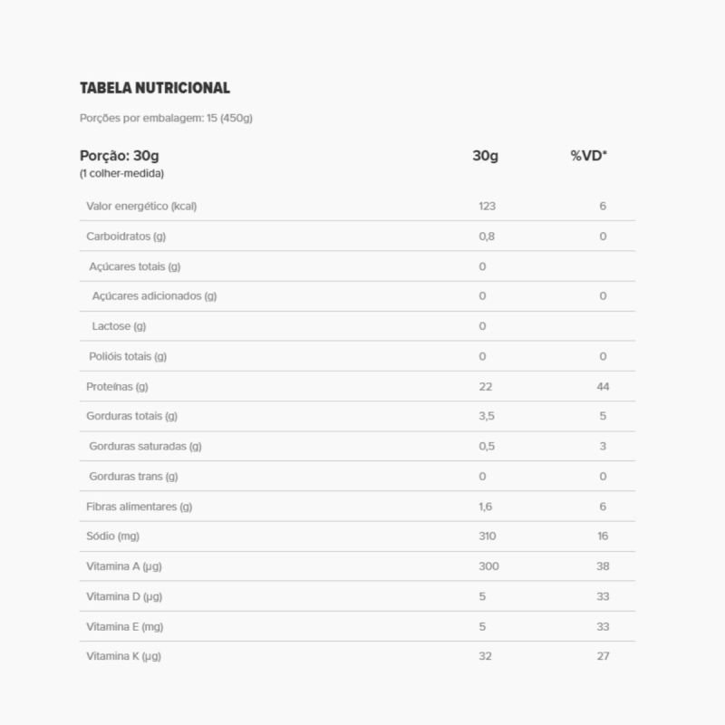 VEGGIE VANILLA NOVO LATA 450G/15DS
