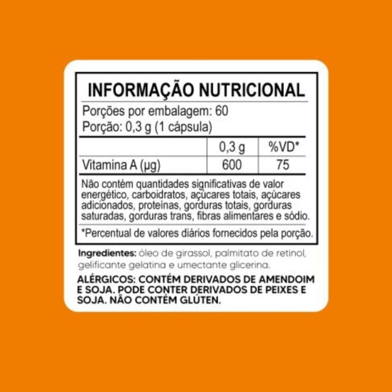 VITAMINA A 600RE C/60CAPS TIARAJU