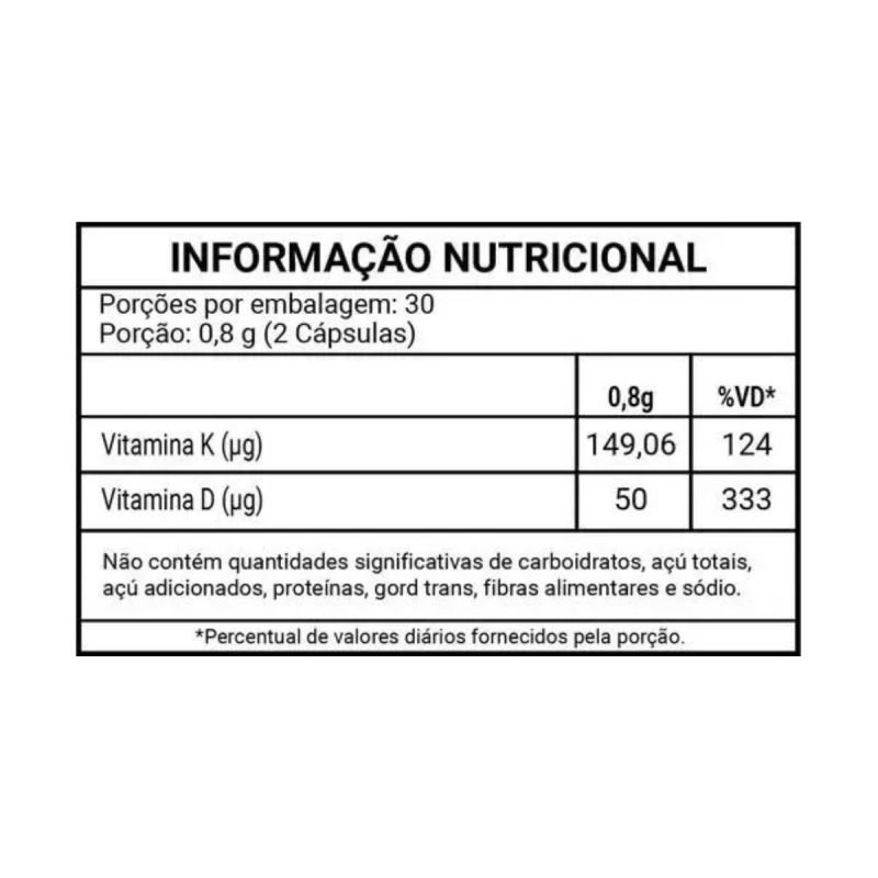 VIT K2 + VIT D3 60CAPS 400MG LINHOLEV