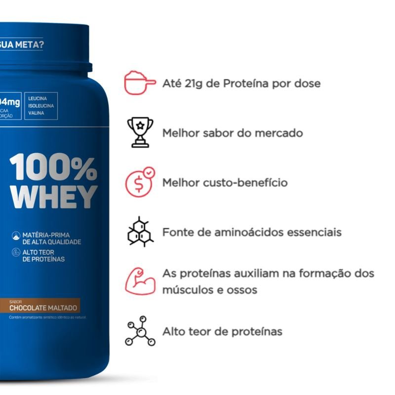 Whey 100% sabor Chocolate Maltado 900g Max Titanium